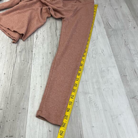 Universal Thread Long Sleeve V Neck Ribbed Pink Henley Shirt Large - Picture 9 of 9